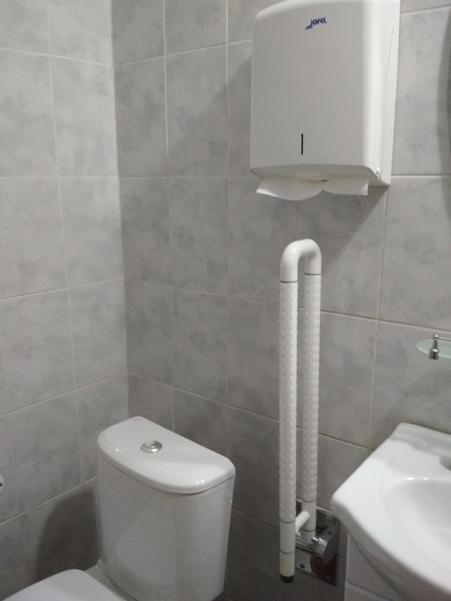 Поручни в туалетной  комнате